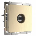 ТВ-розетка оконечная (шампань рифленый) W1183010 Werkel