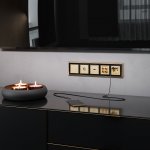 ТВ-розетка оконечная (шампань рифленый) W1183010 Werkel