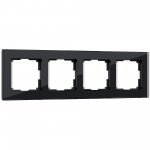 Рамка на 4 поста (черный) W0041108 Werkel