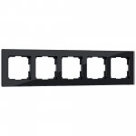 Рамка на 5 постов (черный) W0051108 Werkel