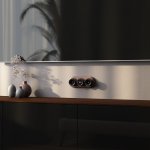 ТВ розетка  черный Ретро W5683008