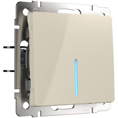 

Выключатель одноклавишный с подсветкой (слоновая кость) W1110103 Werkel, W1110103