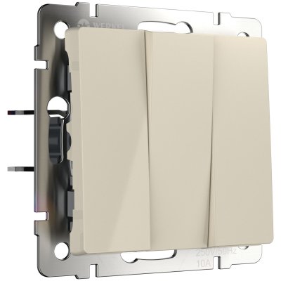 

Выключатель трехклавишный (слоновая кость) Werkel W1130003, W1130003