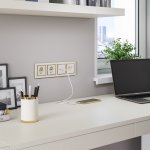 Розетка с заземлением (слоновая кость) W1171003 Werkel