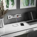 Розетка Ethernet RJ-45 (серебряный) W1181006 Werkel