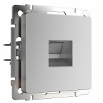 Телефонная розетка  RJ-11 (серебряный) W1182006 Werkel