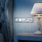 Выключатель двухклавишный проходной с подсветкой (серебряный) W1122106 Werkel