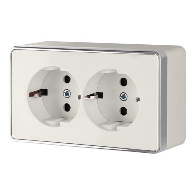 

Розетка двойная с заземлением Gallant (слоновая кость) Werkel W5072103, W5072103