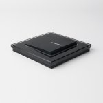 Выключатель одноклавишный  с подсветкой (черный матовый) W1110108 Werkel