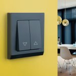 Выключатель жалюзи (черный матовый) W1124508 Werkel