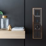 Выключатель одноклавишный проходной с подсветкой (черный матовый) W1112108 Werkel