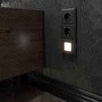 Встраиваемая LED подсветка для ступеней лестницы (черный матовый) W1154308 Werkel