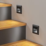 Встраиваемая LED подсветка для ступеней лестницы (черный матовый) Werkel W1154108