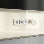 Рамка на 5  постов (слоновая кость/золото) Werkel W0051932