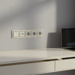 Рамка на 5  постов (слоновая кость/золото) Werkel W0051932