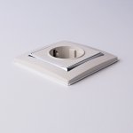 Рамка на 1 пост (слоновая кость/хром) Werkel W0011903