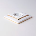 Рамка на 1 пост (белый/золото) W0011933 Werkel