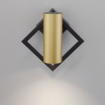 Настенный светодиодный светильник Eurosvet 20091/1 LED черный/ золото Turro