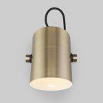 Настенный светильник с поворотным плафоном Eurosvet 20093/1 черный/античная бронза Italio