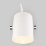 Настенный светильник с поворотным плафоном Eurosvet 20093/1 белый/сатин никель Italio