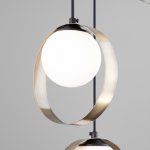 Подвесной светильник со стеклянными плафонами Eurosvet 50205/3 черный/бронза Dublin