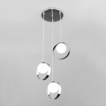 Подвесной светильник со стеклянными плафонами Eurosvet 50205/3 хром Dublin