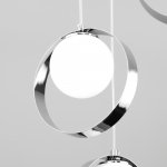 Подвесной светильник со стеклянными плафонами Eurosvet 50205/3 хром Dublin