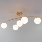 Потолочная люстра с поворотным рожком Eurosvet 30170/5 золото Bronx