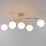 Потолочная люстра с поворотным рожком Eurosvet 30170/5 золото Bronx