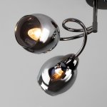 Потолочная люстра со стеклянными плафонами Eurosvet 30171/4 черный жемчуг Roselyn