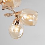 Потолочная люстра со стеклянными плафонами Eurosvet 30171/6 золото Roselyn