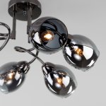 Потолочная люстра со стеклянными плафонами Eurosvet 30171/6 черный жемчуг Roselyn