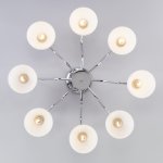 Потолочная люстра со стеклянными плафонами Eurosvet 30172/8 хром Carissa