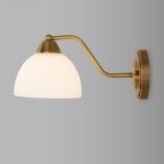 Бра со стеклянным плафоном Eurosvet 30172/1 античная бронза Carissa