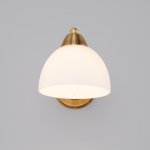 Бра со стеклянным плафоном Eurosvet 30172/1 античная бронза Carissa