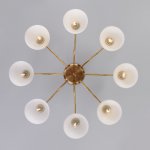 Потолочная люстра со стеклянными плафонами Eurosvet 30172/8 античная бронза Carissa