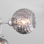 Потолочная люстра со стеклянными плафонами Eurosvet 30175/6 хром Ottawa