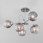 Потолочная люстра со стеклянными плафонами Eurosvet 30175/6 хром Ottawa