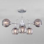 Потолочная люстра со стеклянными плафонами Eurosvet 30175/6 хром Ottawa