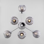 Потолочная люстра со стеклянными плафонами Eurosvet 30175/6 хром Ottawa