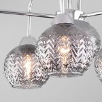 Потолочная люстра со стеклянными плафонами Eurosvet 30175/6 хром Ottawa