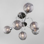 Потолочная люстра со стеклянными плафонами Eurosvet 30175/6 хром Ottawa