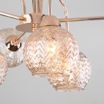 Потолочная люстра со стеклянными плафонами Eurosvet 30175/6 золото Ottawa