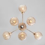 Потолочная люстра со стеклянными плафонами Eurosvet 30175/6 золото Ottawa