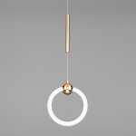 Подвесной светодиодный светильник кольцо Eurosvet 90165/1 золото Rim