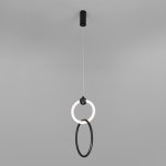 Подвесной светодиодный светильник кольцо Eurosvet 90166/2 черный Rim