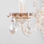 Настенный светильник бра Eurosvet 10118/1 белый с золотом/тонированный хрусталь Strotskis 