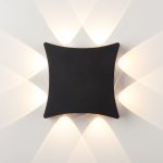 Уличный настенный светодиодный светильник 1631 TECHNO LED чёрный 1631 TECHNO LED чёрный Elektrostandard