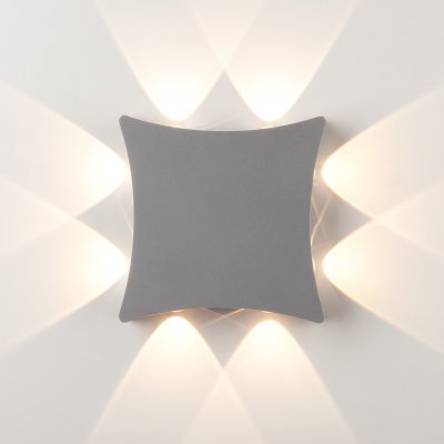 

Уличный настенный светодиодный светильник 1631 TECHNO LED серый Elektrostandard, 1631 TECHNO LED Серый