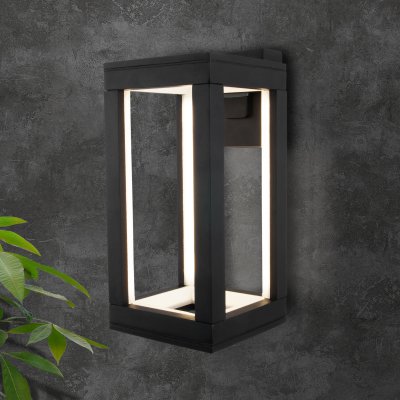 Уличный настенный светодиодный светильник Frame LED IP54 1527 TECHNO LED черный Elektrostandard Уличный настенный светодиодный светильник Frame LED IP54 1527 TECHNO LED черный Elektrostandard